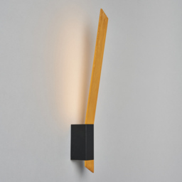 Visconte Strasbourg LED Wall Light - Black and Gold - thumbnail 2