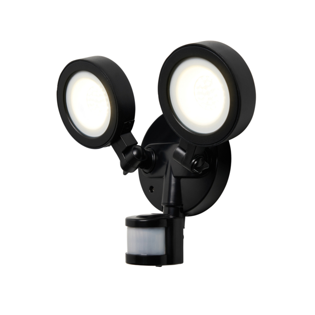 Arneb Adjustable LED Outdoor Flood Light with PIR Sensor - Black - image 1