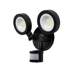 Arneb Adjustable LED Outdoor Flood Light with PIR Sensor - Black - thumbnail 5