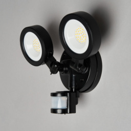 Arneb Adjustable LED Outdoor Flood Light with PIR Sensor - Black - thumbnail 3