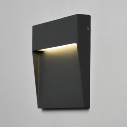 Ciar 16cm Square LED Outdoor Guide Wall Light - Anthracite - thumbnail 2
