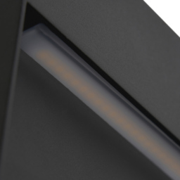 Ciar 16cm Square LED Outdoor Guide Wall Light - Anthracite - thumbnail 6