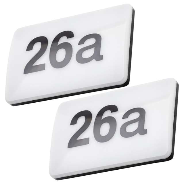 2 Pack of Deur LED Outdoor Door Light with Numbers and Sensor - Black and White - image 1