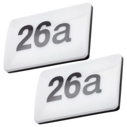 2 Pack of Deur LED Outdoor Door Light with Numbers and Sensor - Black and White - thumbnail 1