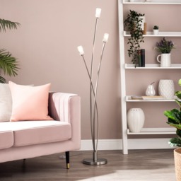 Macti 3 Light Floor Lamp - Satin Nickel - thumbnail 5