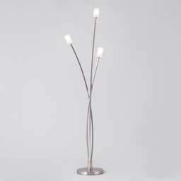Macti 3 Light Floor Lamp - Satin Nickel - thumbnail 2