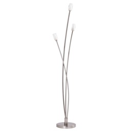 Macti 3 Light Floor Lamp - Satin Nickel - thumbnail 1