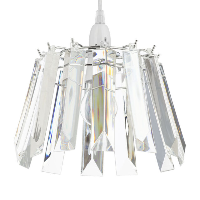 Layka Easy to Fit Pendant Shade - Clear - image 1