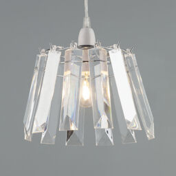 Layka Easy to Fit Pendant Shade - Clear - thumbnail 2