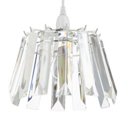 Layka Easy to Fit Pendant Shade - Clear - thumbnail 1
