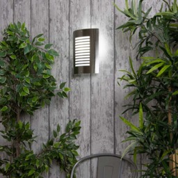 Sigma 1 Light Outdoor Slat Wall Lantern - Stainless Steel - thumbnail 5