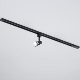 1 metre Track Light Kit with 1 Harlem Heads and LED Bulbs - Black - thumbnail 3