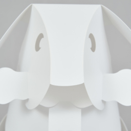 Glow Dog Origami Style Table Lamp - White - thumbnail 4