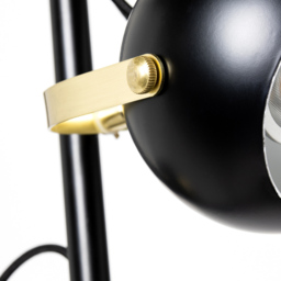 Eyeball 3 Light Adjustable Floor Lamp - Black - thumbnail 6
