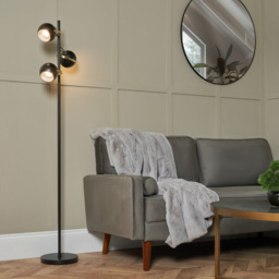 Eyeball 3 Light Adjustable Floor Lamp - Black - thumbnail 7