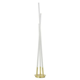 Paige 3 Arm LED Bubble Floor Lamp - Satin Brass - thumbnail 6