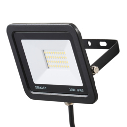 2 Pack of Stanley 30 Watt LED Slimline Outdoor Flood Light - Black - thumbnail 3