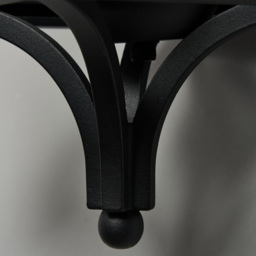 Viktor Oversized Seeded Glass Outdoor Lantern Wall Light - Black - thumbnail 5