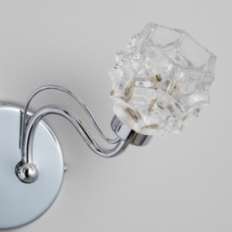 Zia 2 Arm Bathroom Wall Light - Chrome - thumbnail 4