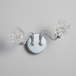 Zia 2 Arm Bathroom Wall Light - Chrome - thumbnail 3