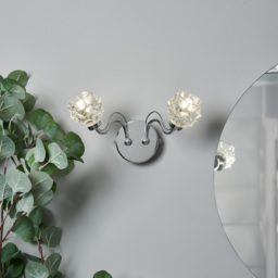 Zia 2 Arm Bathroom Wall Light - Chrome - thumbnail 5