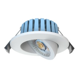 Lydia Bathroom 7 Watt COB LED Adjustable Colour Changing Recessed Downlighter - White - thumbnail 1