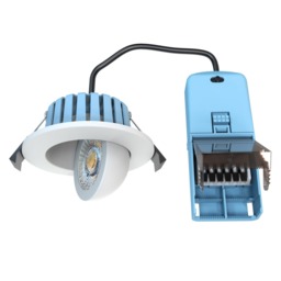 Lydia Bathroom 7 Watt COB LED Adjustable Colour Changing Recessed Downlighter - White - thumbnail 5