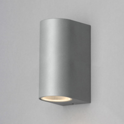 Irwell 2 Light Up and Down Outdoor Wall Light - Silver - thumbnail 2