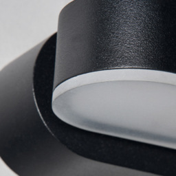 Stanley Medway Outdoor LED Swivel Wall Light - Black - thumbnail 4