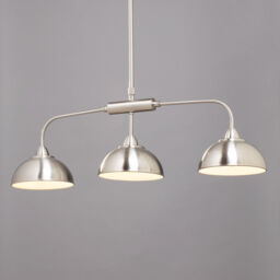 Storr 3 Light Diner Pendant Bar - Satin Nickel - thumbnail 2