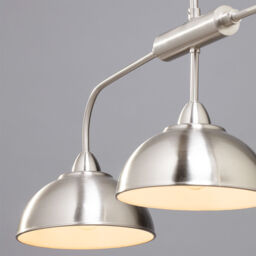 Storr 3 Light Diner Pendant Bar - Satin Nickel - thumbnail 4