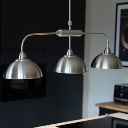 Storr 3 Light Diner Pendant Bar - Satin Nickel - thumbnail 6