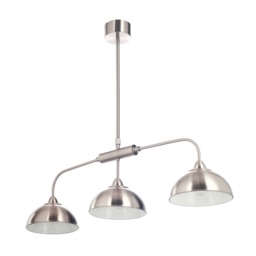 Storr 3 Light Diner Pendant Bar - Satin Nickel - thumbnail 1