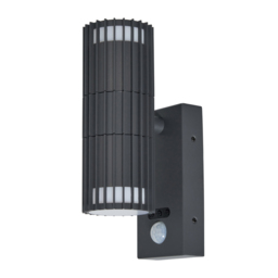 Veda 2 Light Outdoor Up and Down Wall Light with PIR Sensor - Anthracite - thumbnail 5