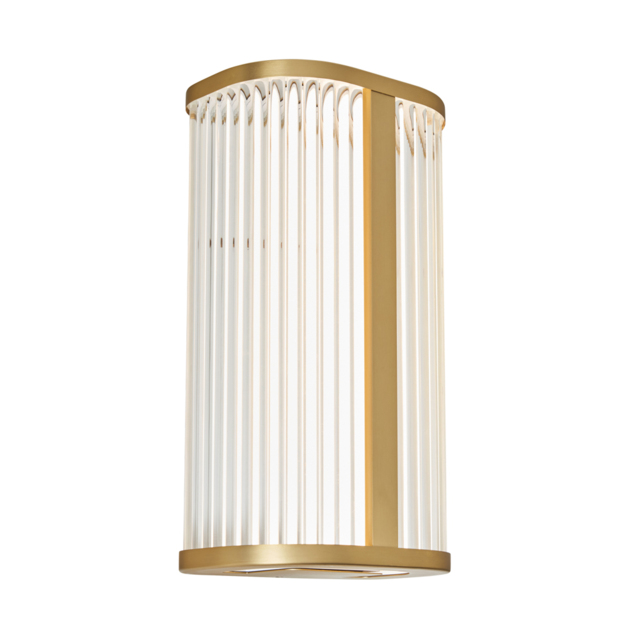 Perseus 8 Watt CCT LED Bathroom Wall Light with Opal Glass - Brass - image 1
