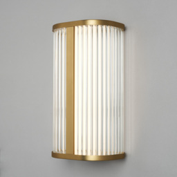 Perseus 8 Watt CCT LED Bathroom Wall Light with Opal Glass - Brass - thumbnail 2