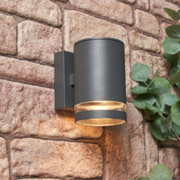 Helo 1 Light Outdoor Down Wall Light - Dark Grey - thumbnail 5