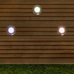 Harold Outdoor Solar LED Recessed Deck Light Kit - Black - thumbnail 9