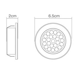 Charles Circular Recessed Day Light LED Under Kitchen Cabinet Light - Satin Nickel - thumbnail 3