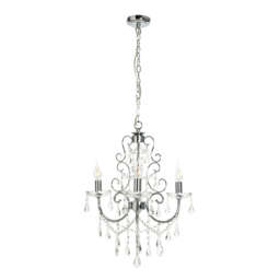 Madonna 3 Light Dual Mount Chandelier - Chrome - thumbnail 8