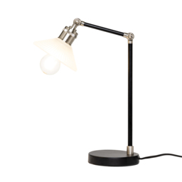 Aya 1 Light Industrial Table Lamp - Satin Nickel - thumbnail 1