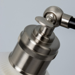 Aya 1 Light Industrial Table Lamp - Satin Nickel - thumbnail 4