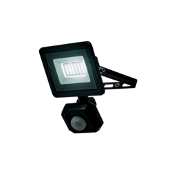 Fergus Small Outdoor 10 Watt LED Flood Light with PIR Sensor - Black