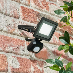 Fergus Small Outdoor 10 Watt LED Flood Light with PIR Sensor - Black - thumbnail 6