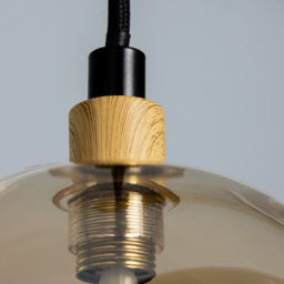 Melior Industrial 3 Light Ceiling Diner Pendant - Black - thumbnail 4