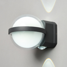 Ascella Up and Down Outdoor LED CCT Globe Wall Light - Anthracite - thumbnail 4