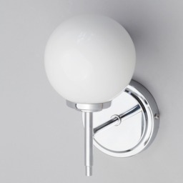 Preston 1 Light Bathroom Globe Wall Light - Chrome - thumbnail 3