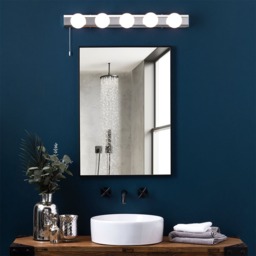 Tasmieno 5 Light Hollywood Style Bathroom Wall Light – Chrome - thumbnail 5
