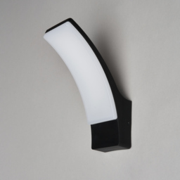 Bengle 12 Watt LED Curved Outdoor Wall Light - Black - thumbnail 3