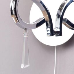 Marta 1 Light Pull Cord Wall Light - Chrome - thumbnail 8